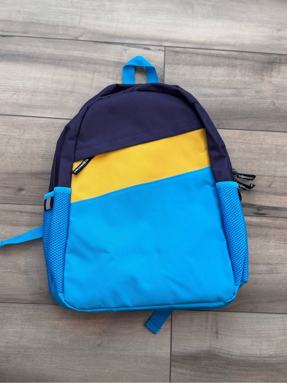 Classic Colorblock basic Backpack - Blue/Yellow/Black